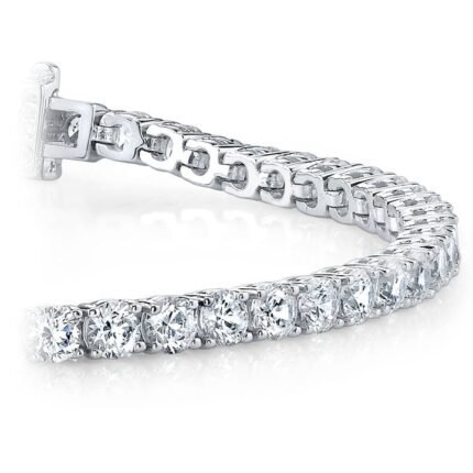4 Ctw Diamond Line Tennis Bracelet In White Gold