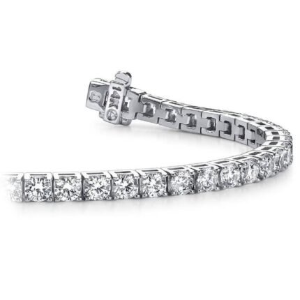 5 Carat Diamond Bracelet In White Gold