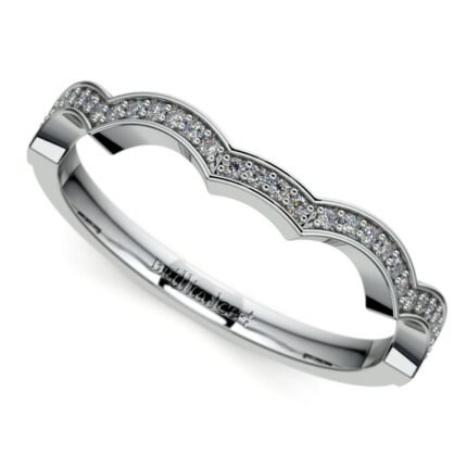 Matching Infinity Diamond Wedding Band In White Gold