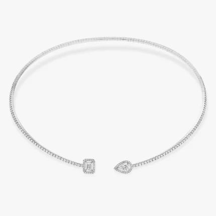 White Gold Diamond Necklace My Judva JewelsSkinny