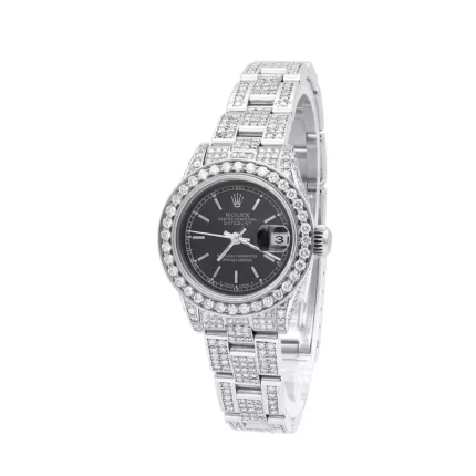 Ladies Rolex Diamond Watch 14.5ct Oyster Perpetual DateJust
