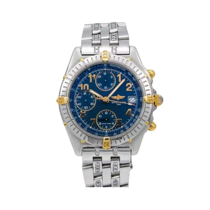 Men's Diamond Watch Breitling Blackbird 40 mm Blue Dial