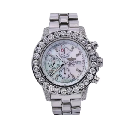 Men's Diamond Watch Breitling Super Avenger 42 mm